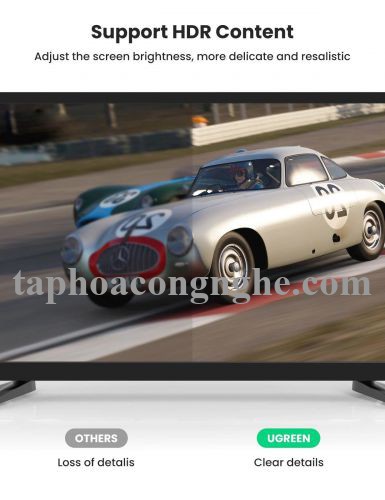 Ugreen 80393 3m 8K 1.4 màu đen cáp dp ra displayport hợp kim bọc lưới chống nhiễu DP114 30080393